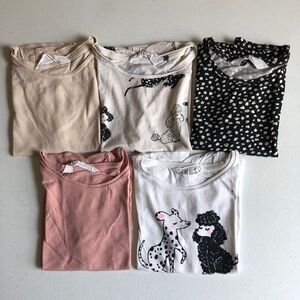 5 pack printed jersey tops